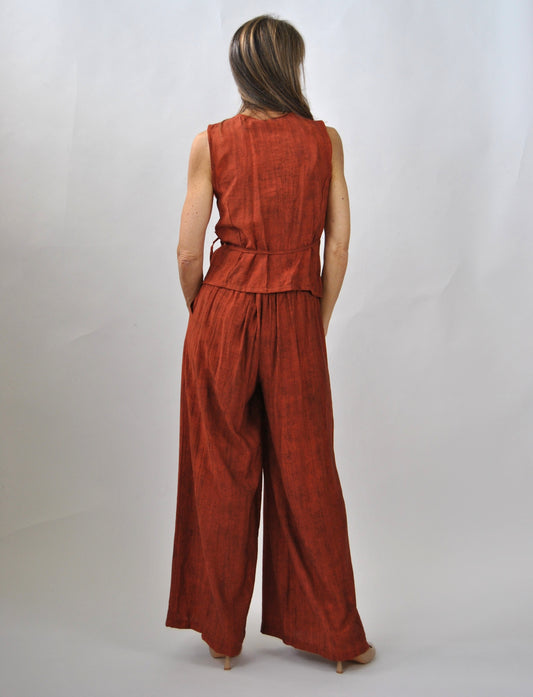 completo pantalone e top ad incrocio