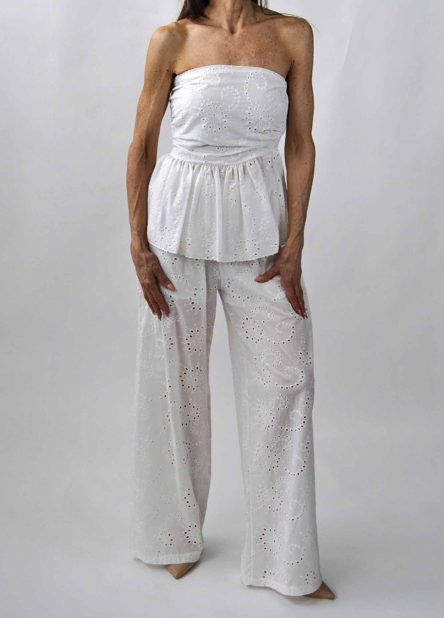 top e pant pizzo
